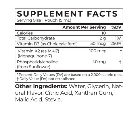 Adult Liposomal Vitamin D3 + K2